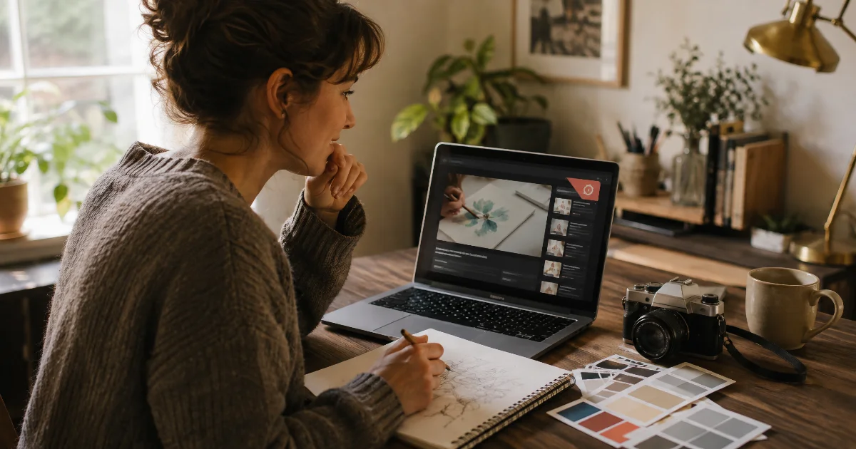 Curious learner exploring a new subject on Udemy thanks to a discount code
